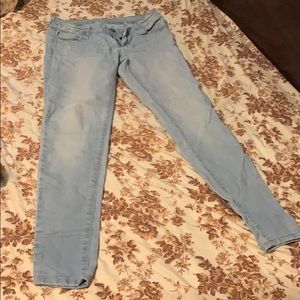 Light wash skinny jeans. No stains or rips.